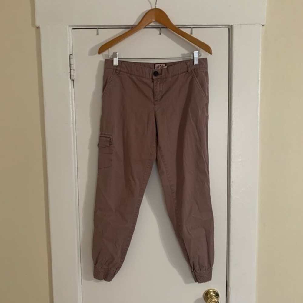 Juicy Couture Cargo Jogger Tan Pant Size 4